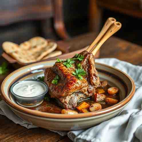 Kosovo Tavë Kosi - Roasted Lamb Shoulder Recipe